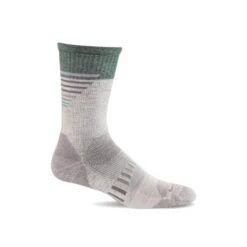 Sockwell Mens Ascend II Moderate Compression Crew Socks 9 Sockwell Mens Ascend II Moderate Compression Crew Socks -Baffin Store CT36M AscendIICrew Natural015 WEB
