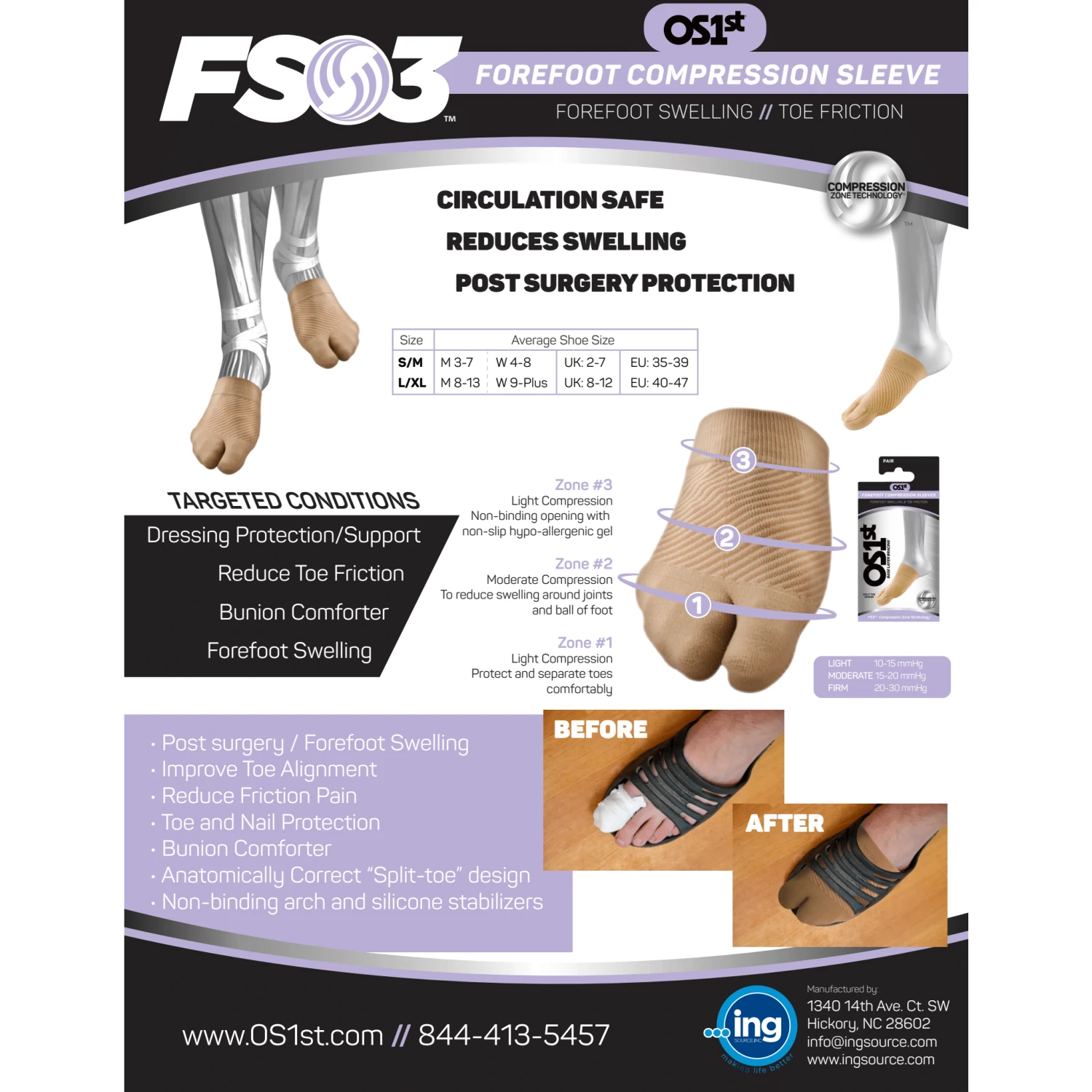 OS1st FS3 Bunion Brace 3 OS1st FS3 Bunion Brace - Image 3