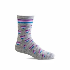 Sockwell Womens Love-a-Lot Essential Comfort Crew Socks -Baffin Store LD195W Love A Lot Lt Grey 800 Web