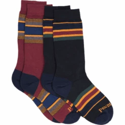 Pendleton Yakima Stripe 2-Pack Crew Socks