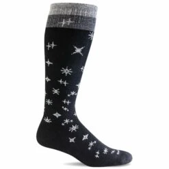 Sockwell Womens Twinkle Firm Compression Knee-High Socks -Baffin Store SW122W Twinkle Black 900 Web