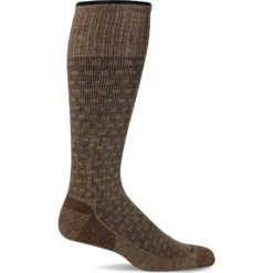 Sockwell Mens Shadow Box Moderate Compression OTC Socks -Baffin Store SW16M ShadowBox Bark750 WEB