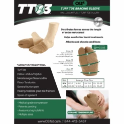 OS1st TT3 Turf Toe Brace 7 OS1st TT3 Turf Toe Brace -Baffin Store TT3Techsheet